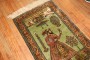 Pistachio Green Indian Silk Persian King Rug No. 31483