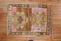 Vintage Pink Brown Turkish Scatter Rug No. 31543