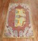 Colorful Lion Pictorial Turkish Accent Rug No. 31612