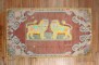 Colorful Lion Pictorial Turkish Accent Rug No. 31612