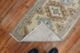 Vintage Persian Neutral Tone Mini Rug No. 31617