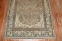 Brown Green Persian Isfahan Mihrab Rug No. 31707