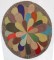 American Hooked Round Rug dated 1963 No. 31723