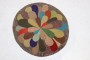 American Hooked Round Rug dated 1963 No. 31723