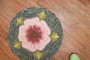 Vintage Hooked Round Rug No. 31767