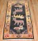 Tibetan Lion Deer Pictorial Rug No. 31779