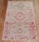 Pea Green Pink Caucasian Rug No. 31793