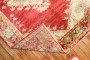 Red Angora Wool Oushak Scatter Rug No. 31796