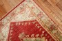 Red Angora Wool Oushak Scatter Rug No. 31796