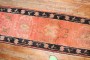 Narrow Antique Orange Tibetan Runner No. 31804