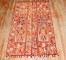 Pictorial Animal Vintage Iraqi Chainstitch Textile Rug No. 31875