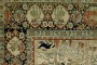 Paradise Pictorial Oversize Antique Persian Tabriz No. 7675