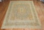 Orange Brown Antique Persian Tabriz Rug No. 7699