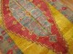 Bright Yellow Vintage Turkish Gallery Rug No. 7724