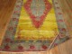 Bright Yellow Vintage Turkish Gallery Rug No. 7724