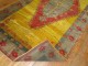 Bright Yellow Vintage Turkish Gallery Rug No. 7724