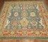 Green Square Turkish Repro Rug No. 8044