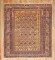 Square Mustard Shirvan Antique Rug No. 8097