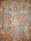 Antique Orange Blue Tabriz Rug No. 8213