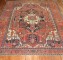 Antique Serapi Rug With Human Elements No. 8215