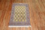 Bright Yellow Part Silk Persian Isfahan Rug No. 8232