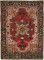 Jewel Toned Oversize Antique Serapi Carpet No. 8295