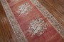 Muted Red Floral Antique Turkish Ghiordes  Runner No. 8333