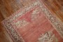 Muted Red Floral Antique Turkish Ghiordes  Runner No. 8333