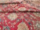 Red Blue Oversize Persian Kerman Rug No. 10193