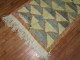 Ivory Pink Light Blue Turkish Shag Rug No. 8620