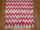 Pink and IVory Shag Rug No. 8621