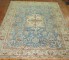 Pictorial Blue Tabriz Rug No. 8981