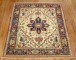 Bone Color Antique Persian Heriz Rug No. 9020