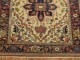 Bone Color Antique Persian Heriz Rug No. 9020