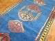 Electric Blue Vintage Turkish Gallery Rug No. 9121