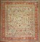 Square Antique Turkish Oushak Rug No. 9258