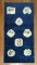 Blue Chinese Folk Art Throw Rug No. 9602