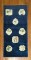 Blue Chinese Folk Art Throw Rug No. 9602