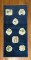 Blue Chinese Folk Art Throw Rug No. 9602