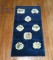 Blue Chinese Folk Art Throw Rug No. 9602