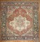 Antique Square Persian Heriz Rug No. 9756