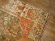 Orange and Green Antique Angora Oushak Rug No. 9758