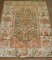 Orange and Green Antique Angora Oushak Rug No. 9758