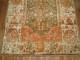 Orange and Green Antique Angora Oushak Rug No. 9758