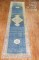 Shabby Chic Blue Persian Malayer Runner No. 9761a