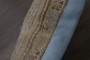 Large Light Blue Khaki Worn Rug Pillow No. p5219