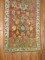 Antique  Orange Coral Oushak Runner No. j1049