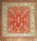 Antique Coral Red Oushak Rug No. j1073