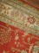 Antique Coral Red Oushak Rug No. j1073