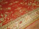 Antique Coral Red Oushak Rug No. j1073